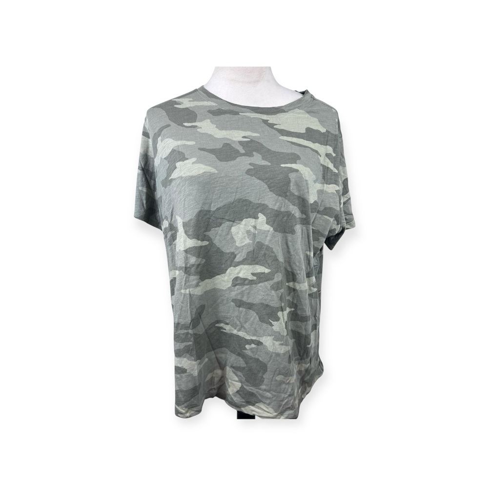 Athleta camouflage shirt sleeve top size 1X